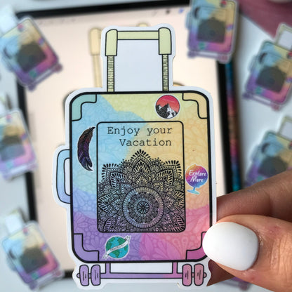 Mandala Luggage stickers