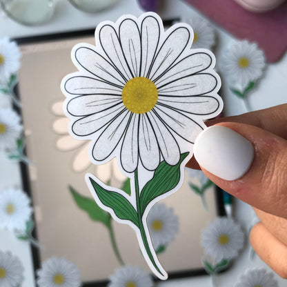 Mandala Daisy waterproof stickers