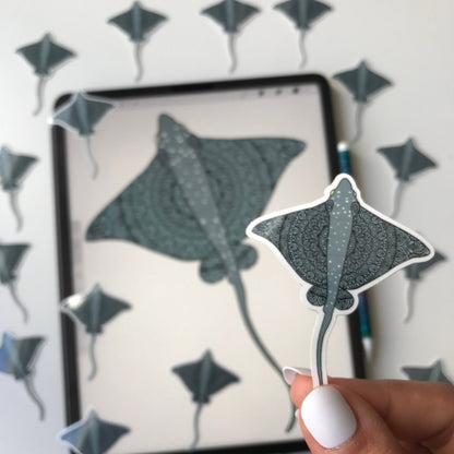 Zentangle Stingray  sticker