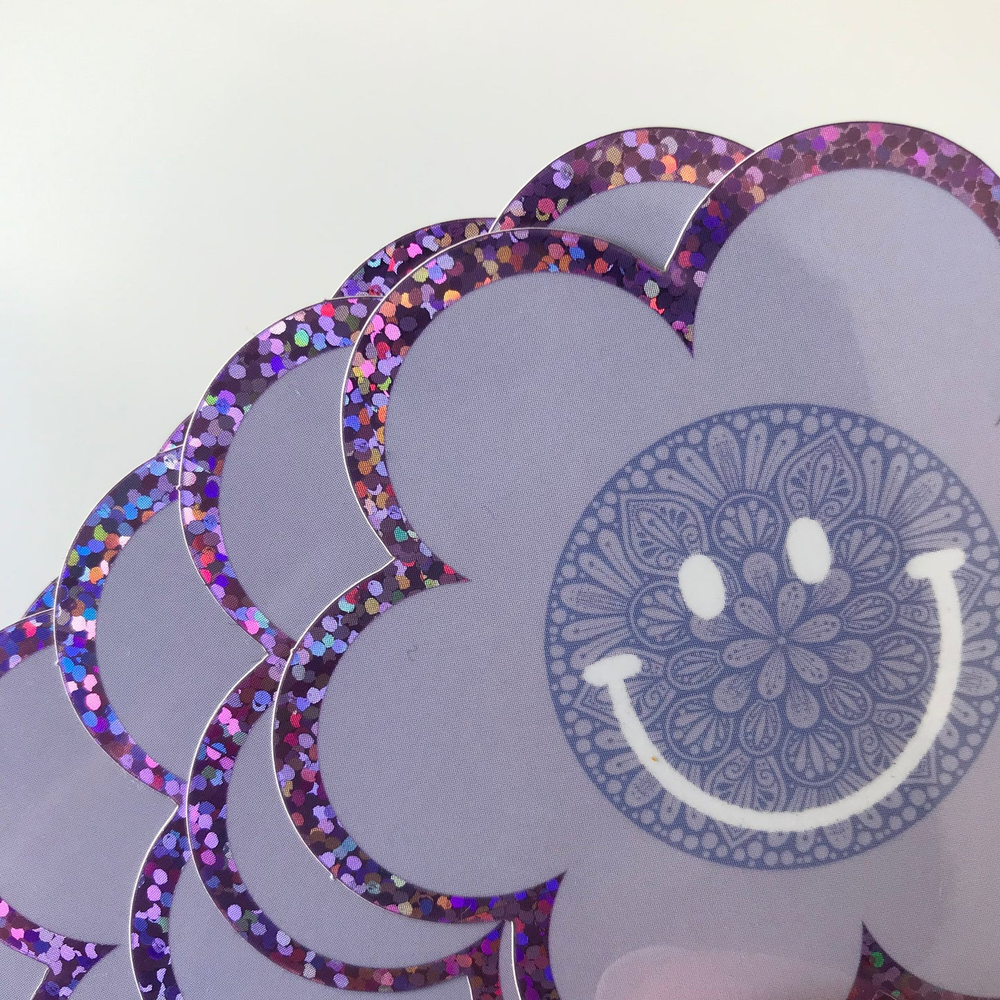 Flower mandala smile sticker