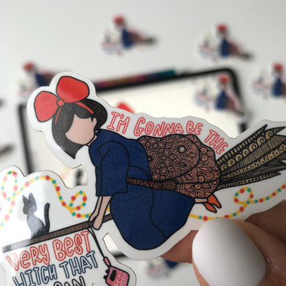 Kiki's delivery zentangle waterproof sticker