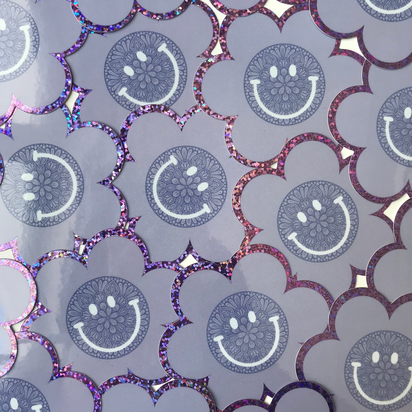 Flower mandala smile sticker
