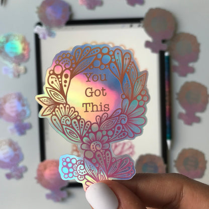 Zentangle Female symbol sticker
