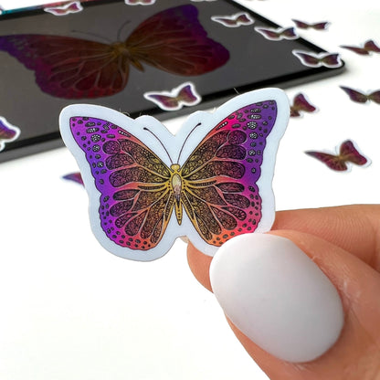 Mini zentangle butterfly  sticker