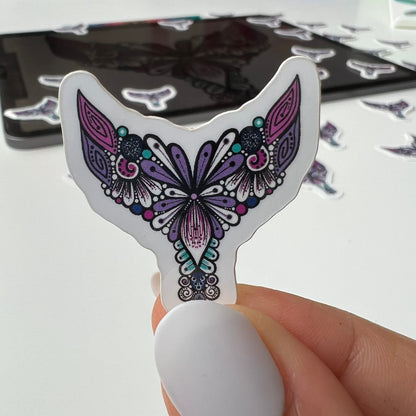 Mini Tail  zentangle sticker