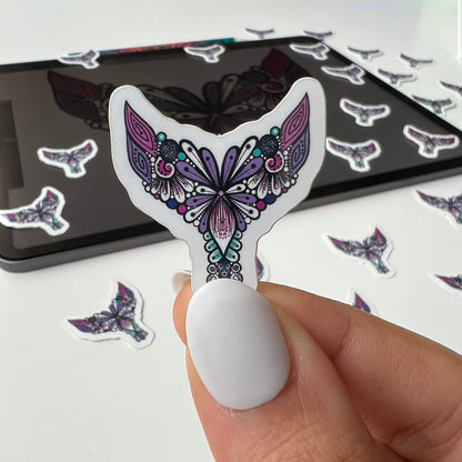 Mini Tail  zentangle sticker