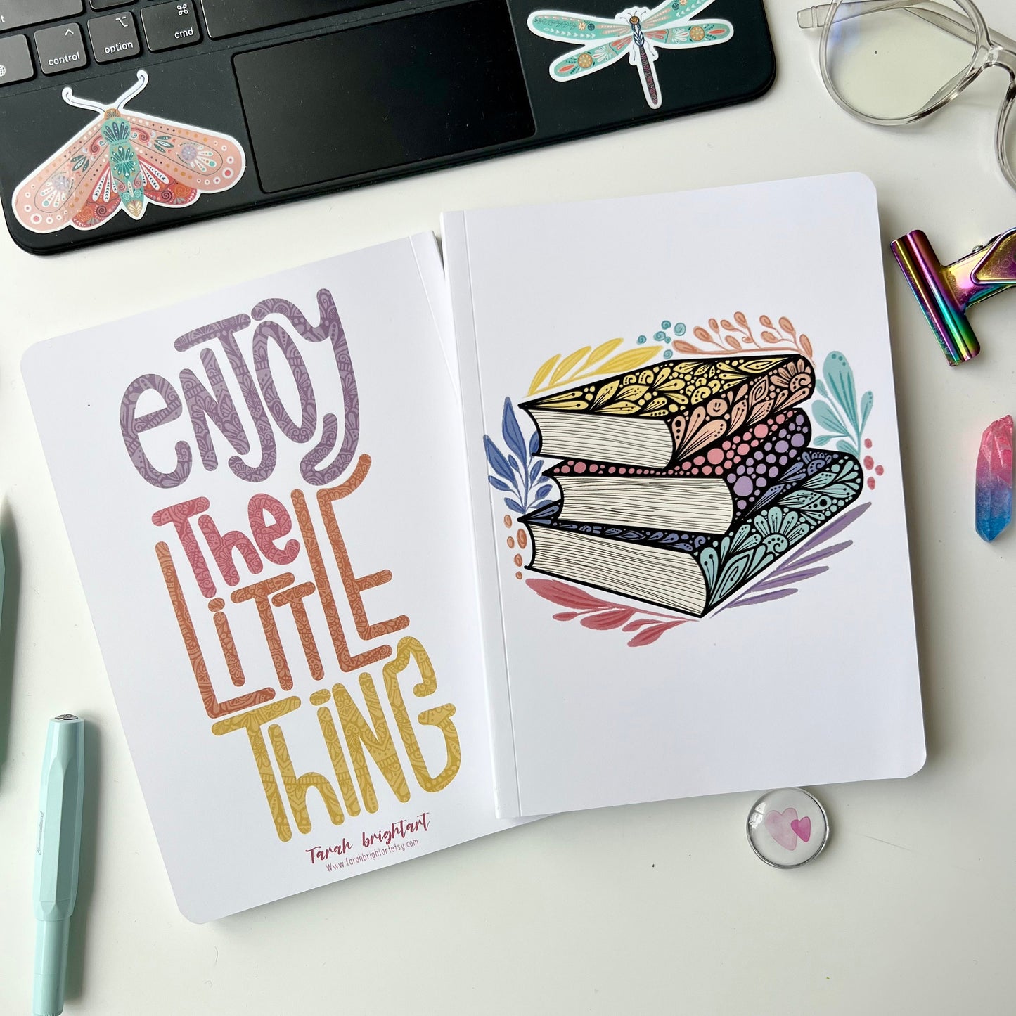 Zentangle book notebook - notebook - cute stationary