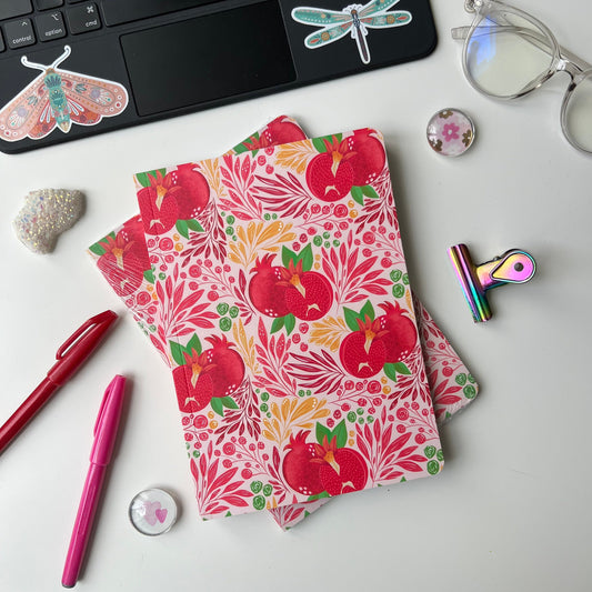 Mandala Pomegranate doodle notebook
