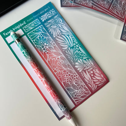 Bright mandala Apple Pencil skin gen 1