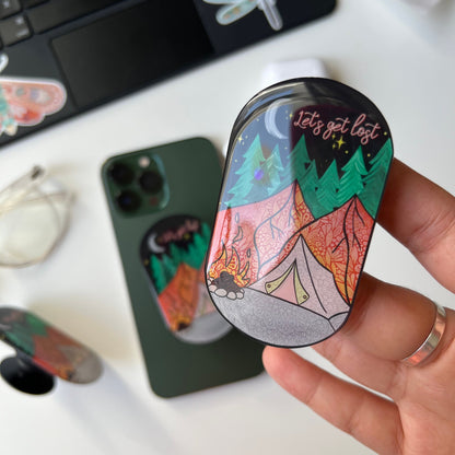 Zentangle camping phone grip