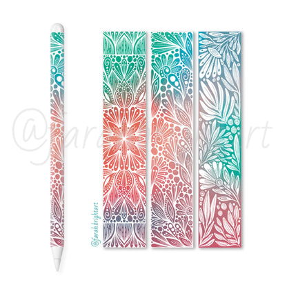 Bright mandala Apple Pencil gen 2 skin