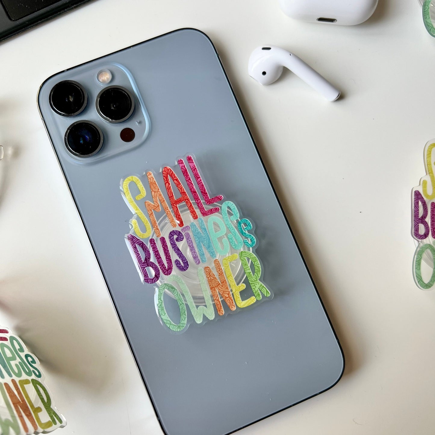 Mandala small business owner phone grip