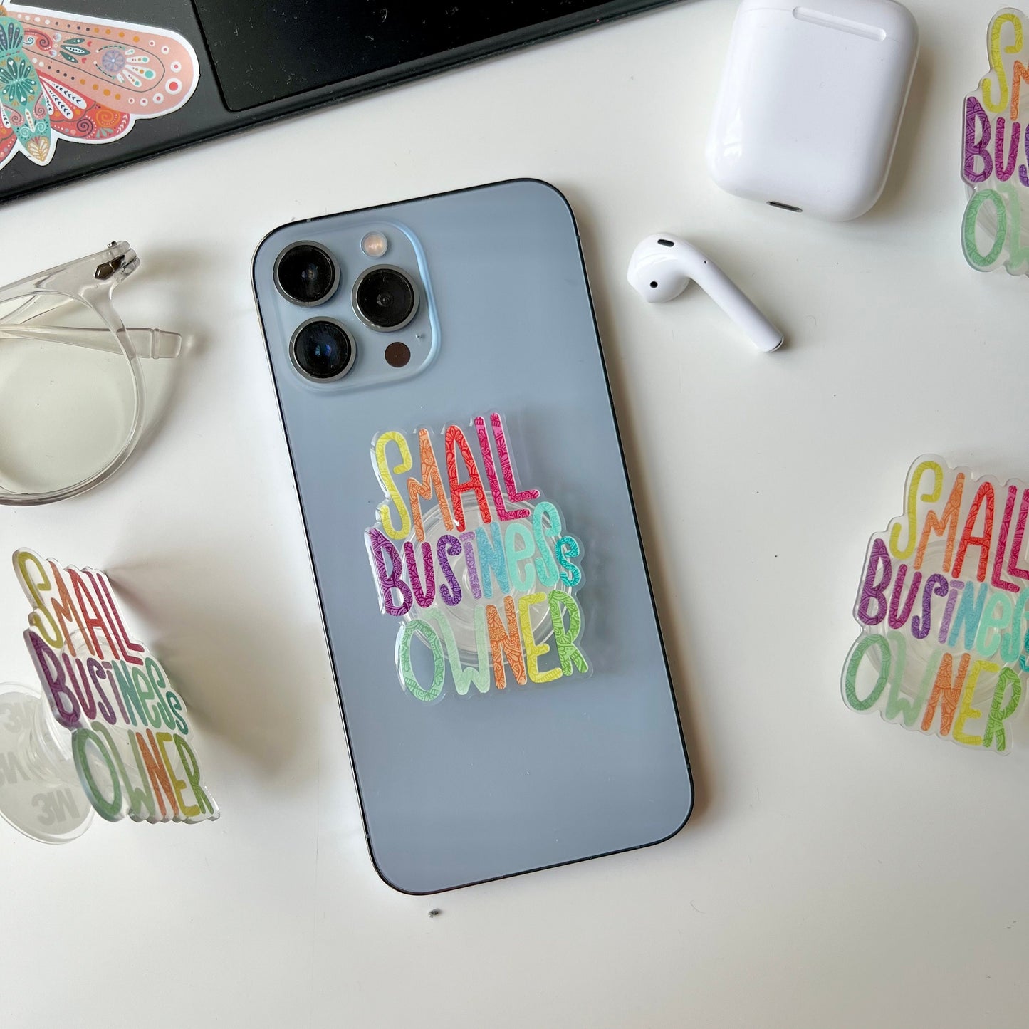 Mandala small business owner phone grip