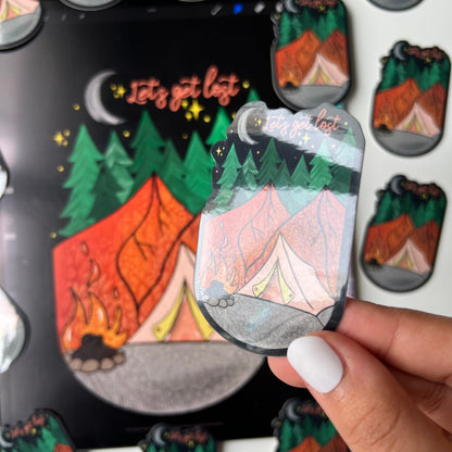 Zentangle camping stickers