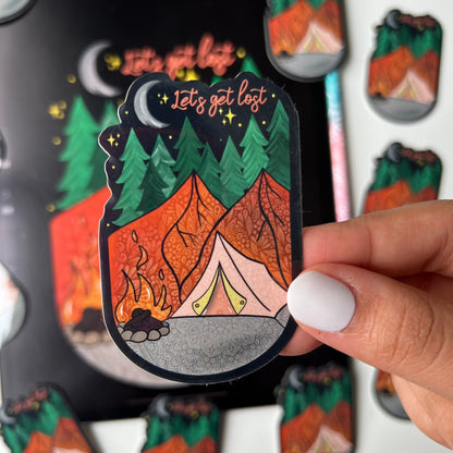 Zentangle camping stickers