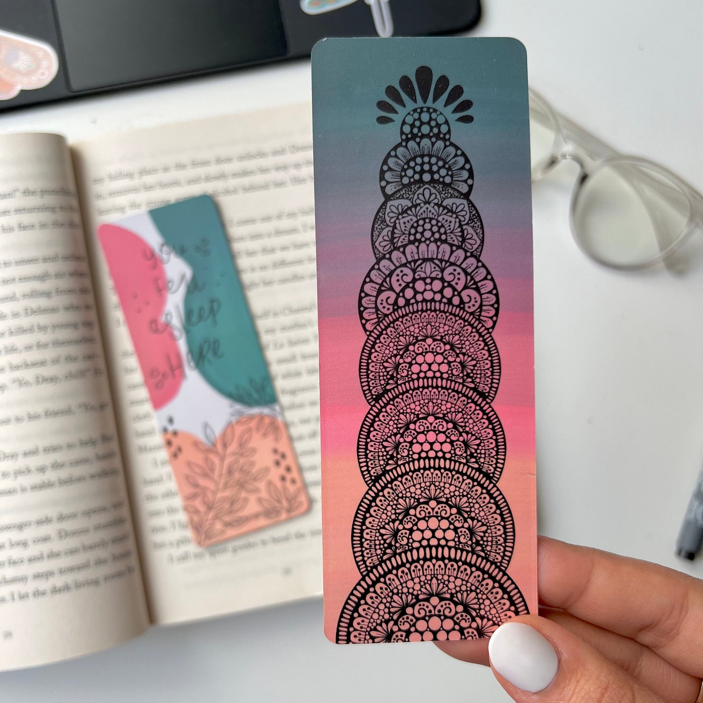 You fell a sleep here mandala bookmark
