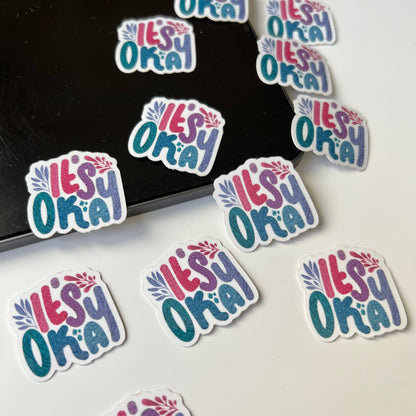 Mini its okay mandala sticker
