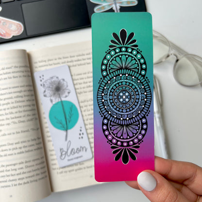 Bloom mandala bookmark