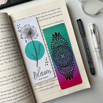 Bloom mandala bookmark
