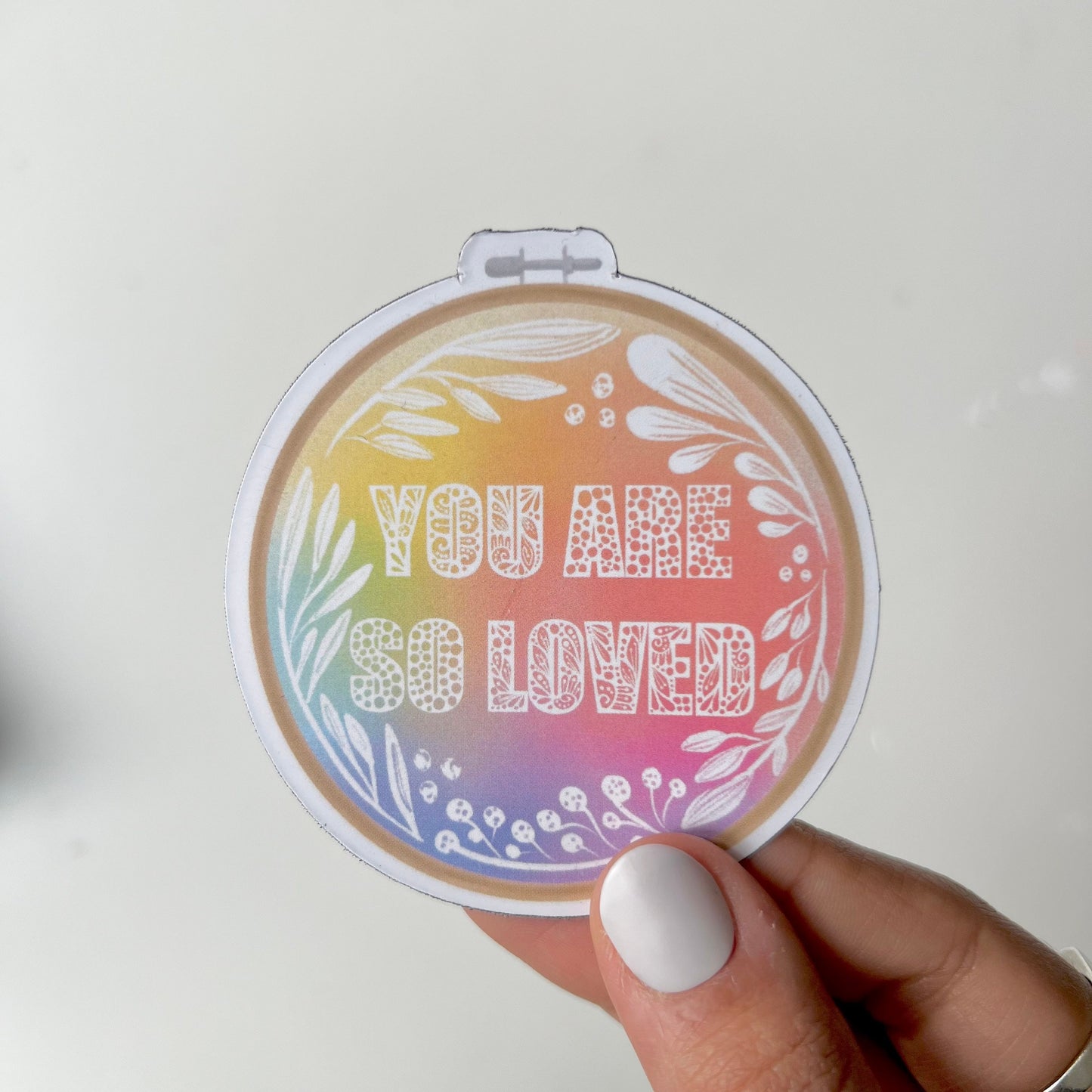 You are loved zentangle magnet