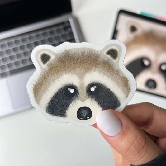 Sloth mandala sticker