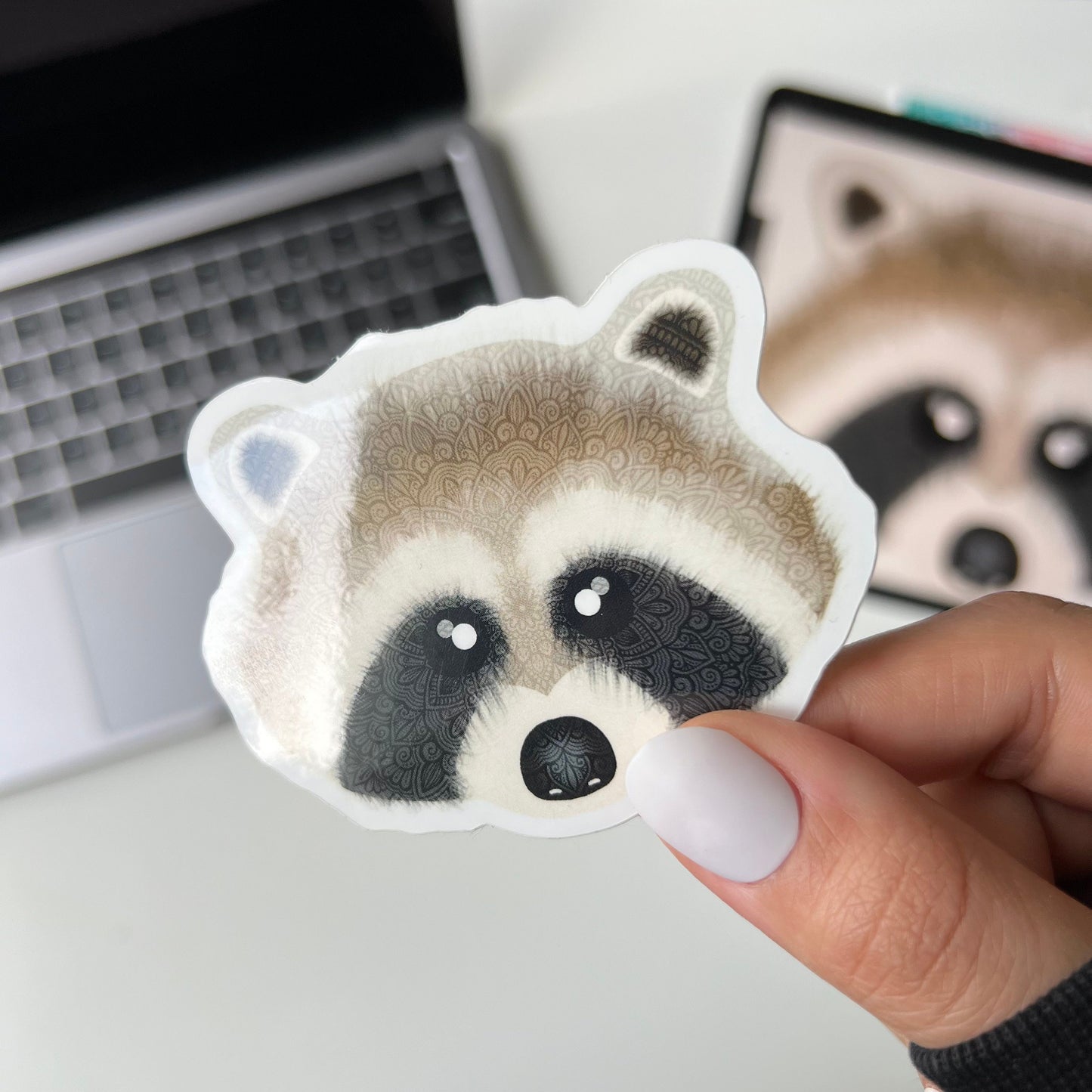 Sloth mandala sticker