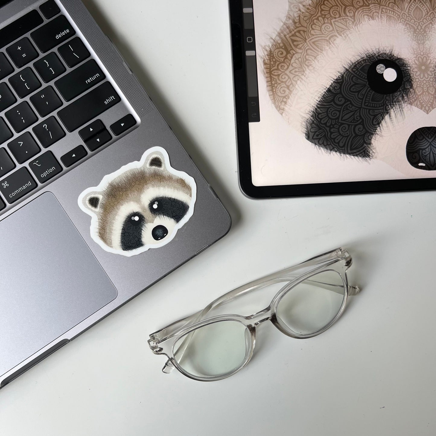 Sloth mandala sticker
