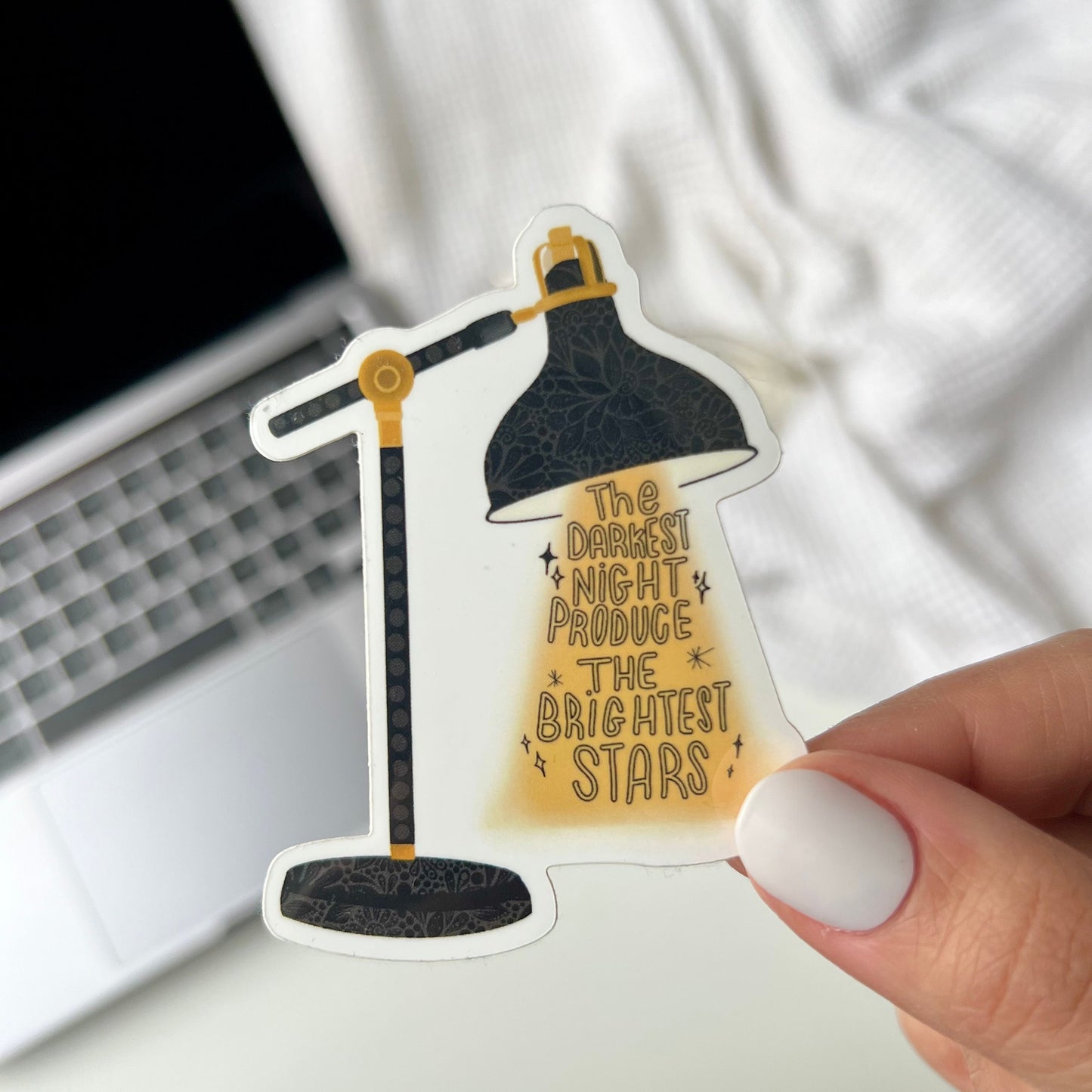 Zentangle table lamp stickers