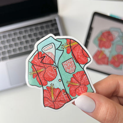 Zentangle Hawaiian shirt  stickers