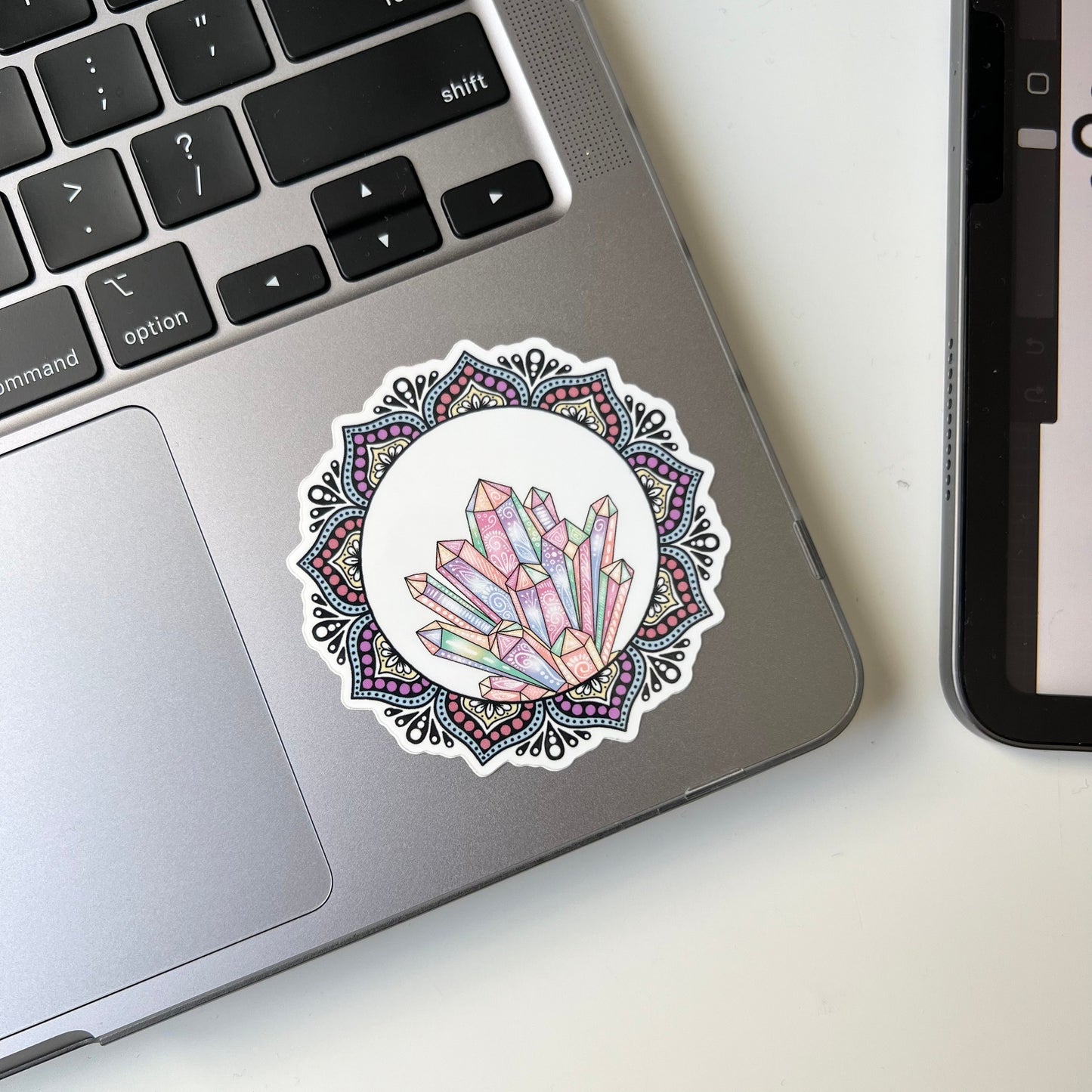 Crystal mandala stickers