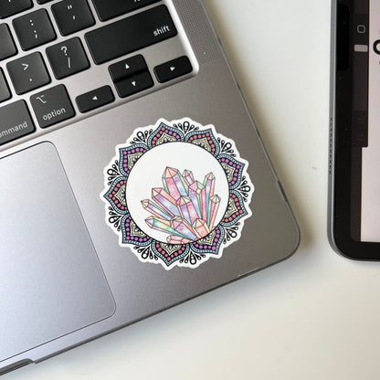 Crystal mandala stickers