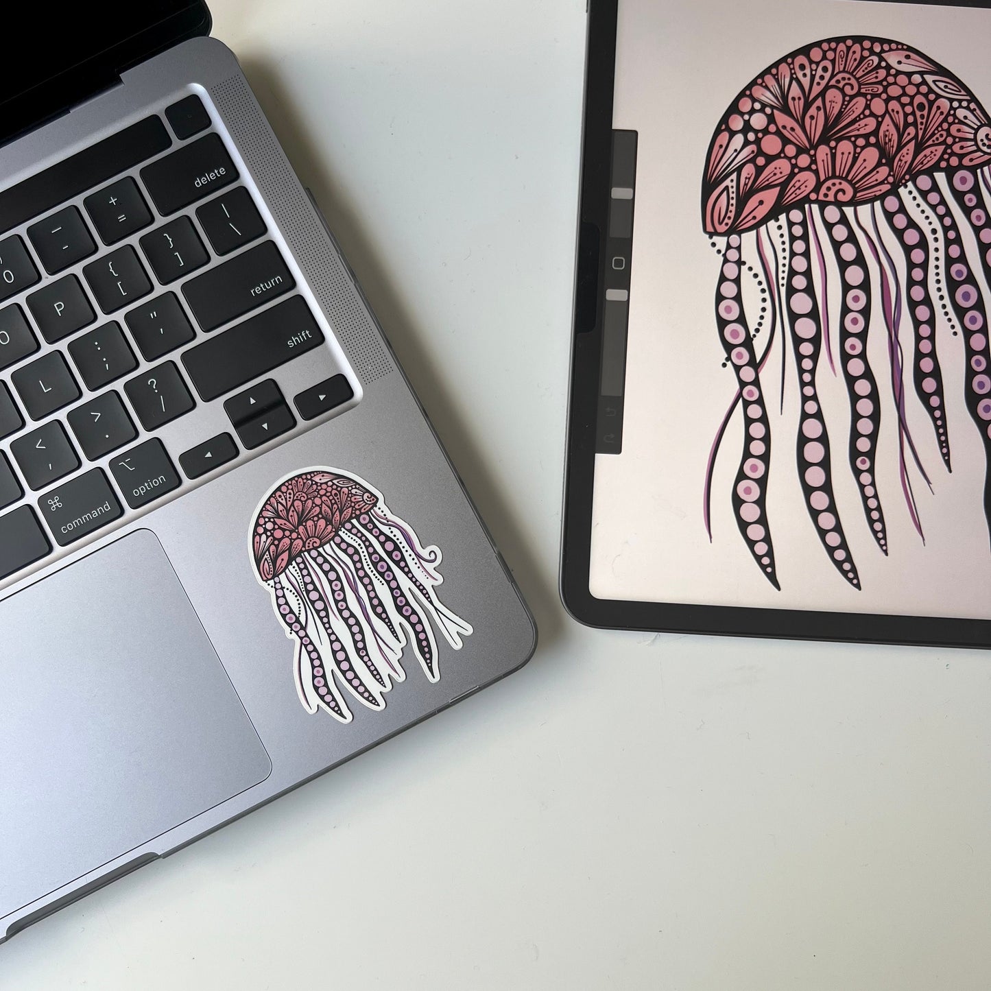 Zentangle Jellyfish sticker