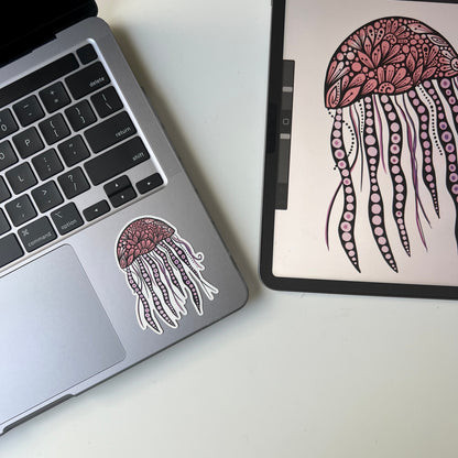 Zentangle Jellyfish sticker