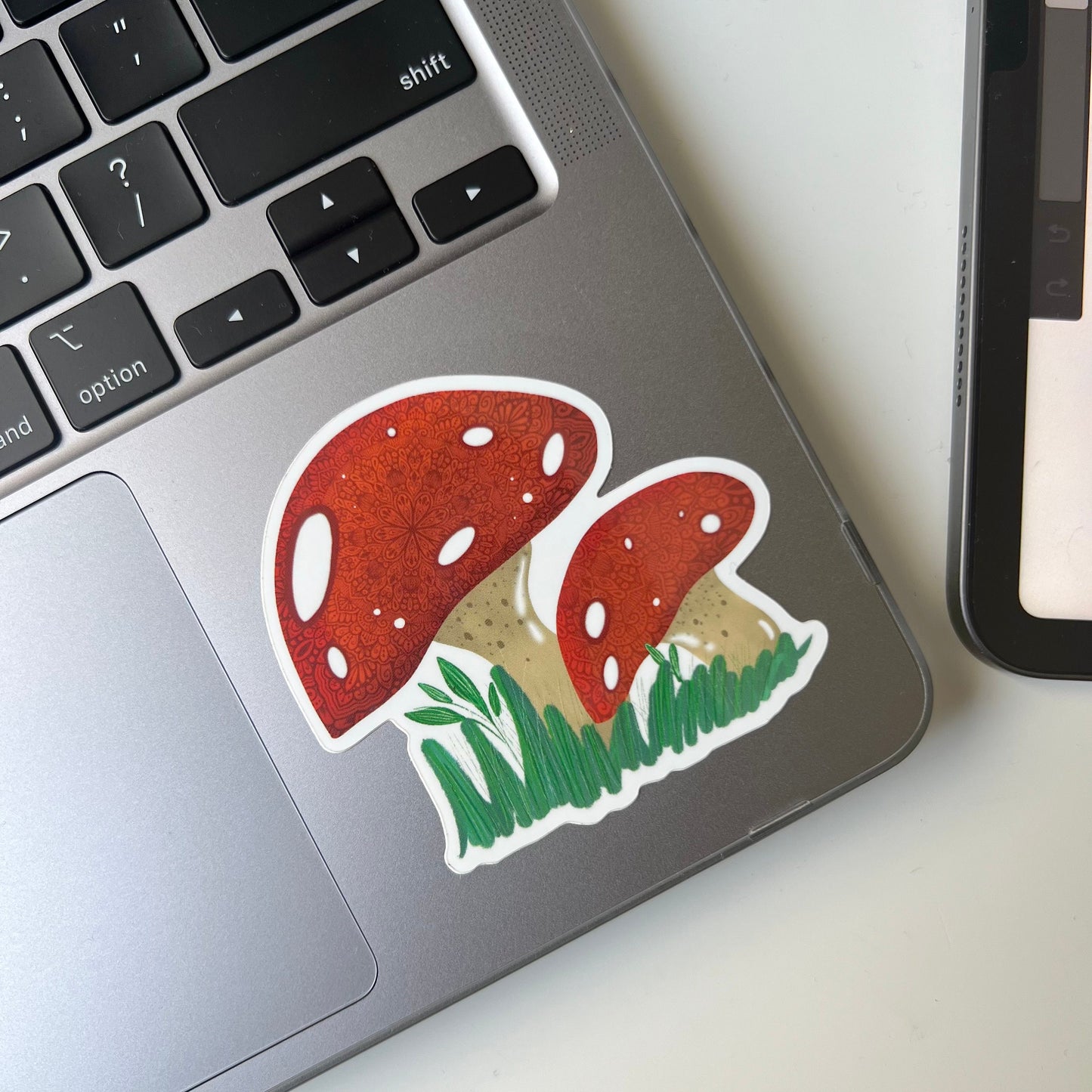 Mandala mushroom sticker