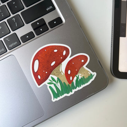 Mandala mushroom sticker