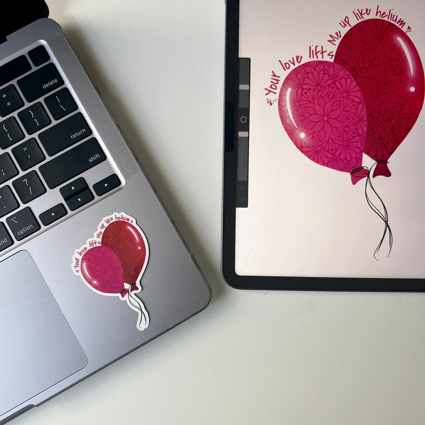 Balloons mandala stickers