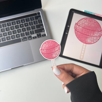 Lollipop mandala stickers