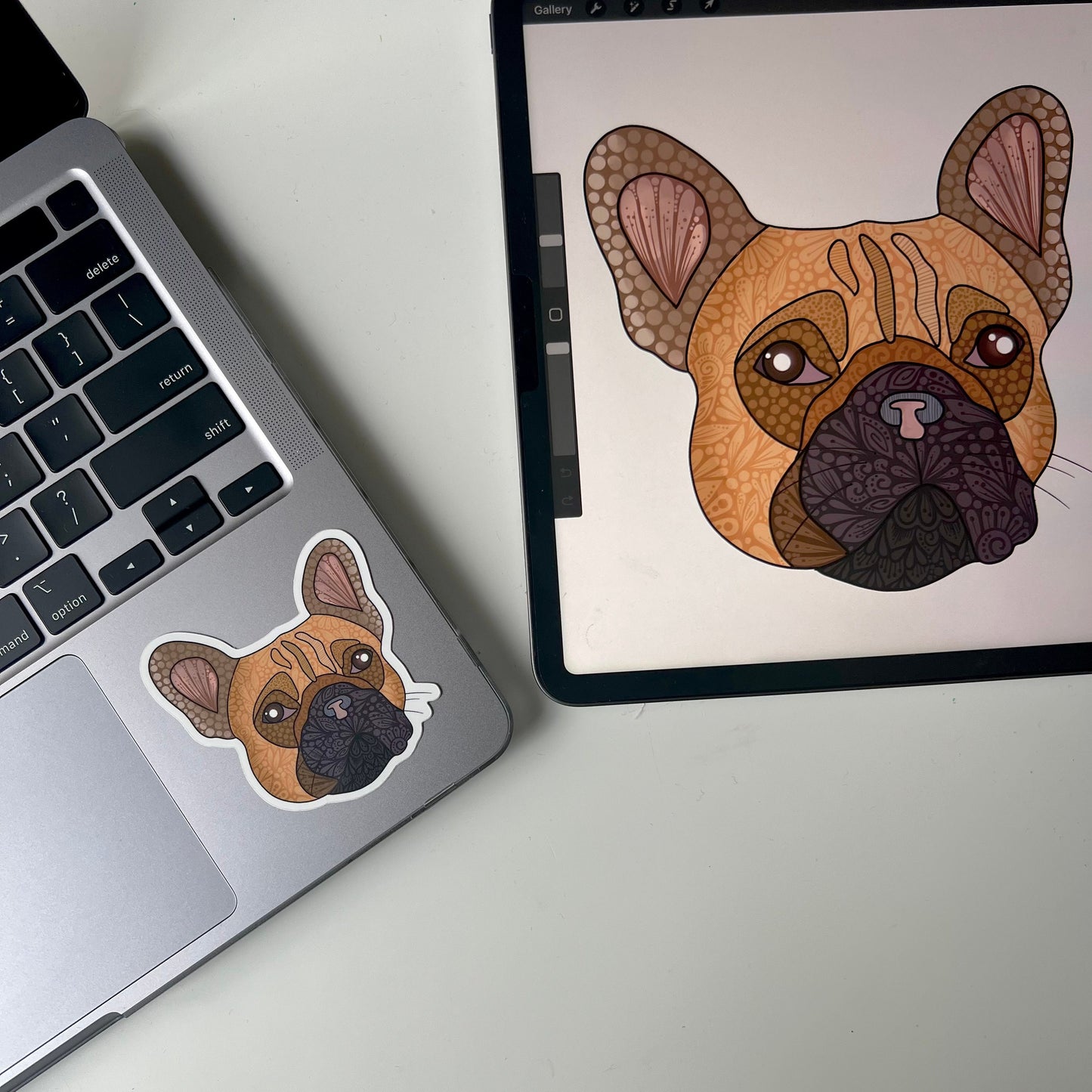 Zentnagle Pug sticker