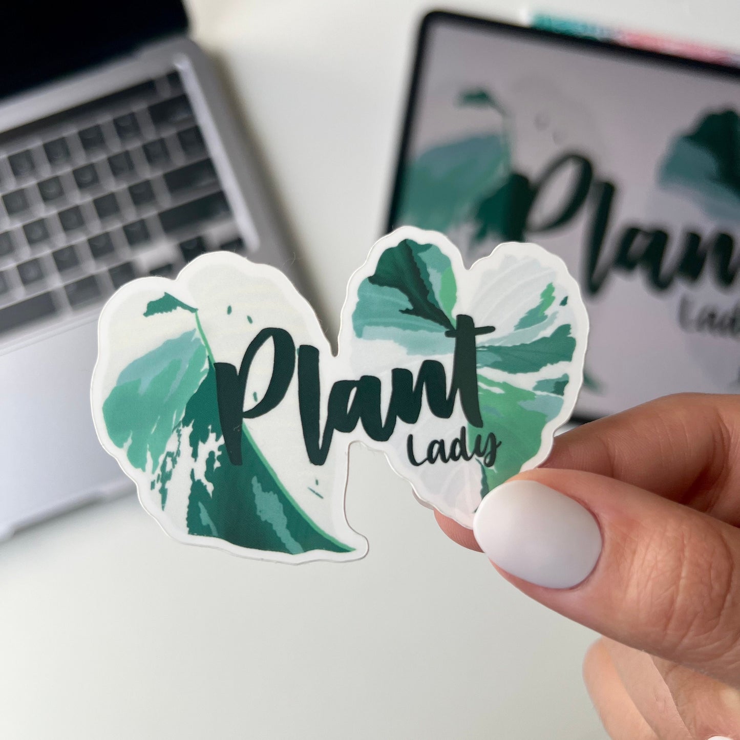 Plant lady  waterproof sticker