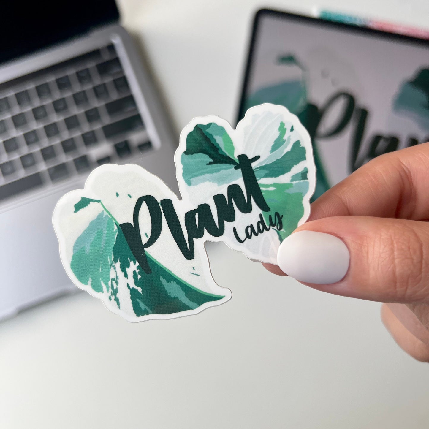 Plant lady  waterproof sticker