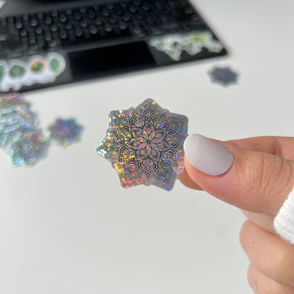 Mini glitter mandala sticker