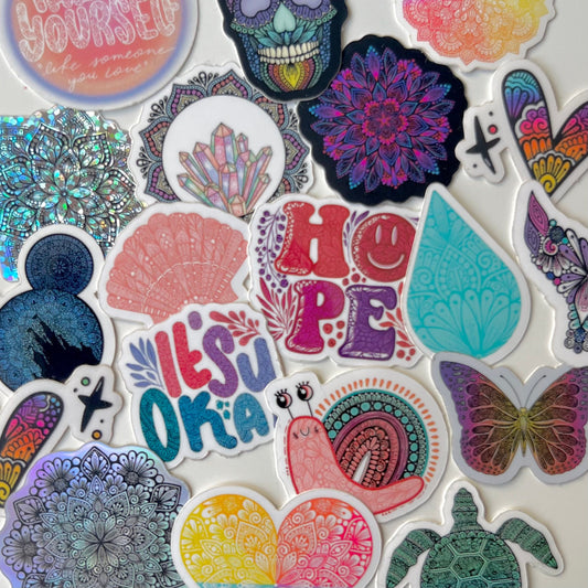 5 Mystery mini sticker pack
