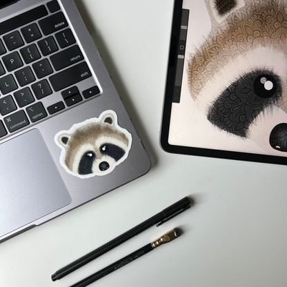 Sloth mandala sticker
