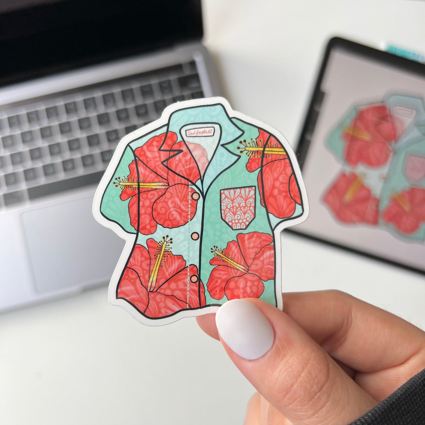 Zentangle Hawaiian shirt  stickers