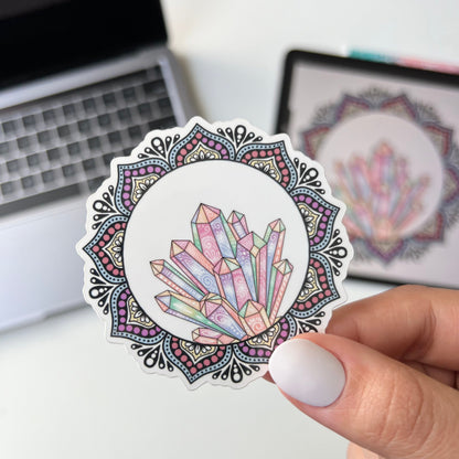 Crystal mandala stickers