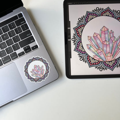 Crystal mandala stickers