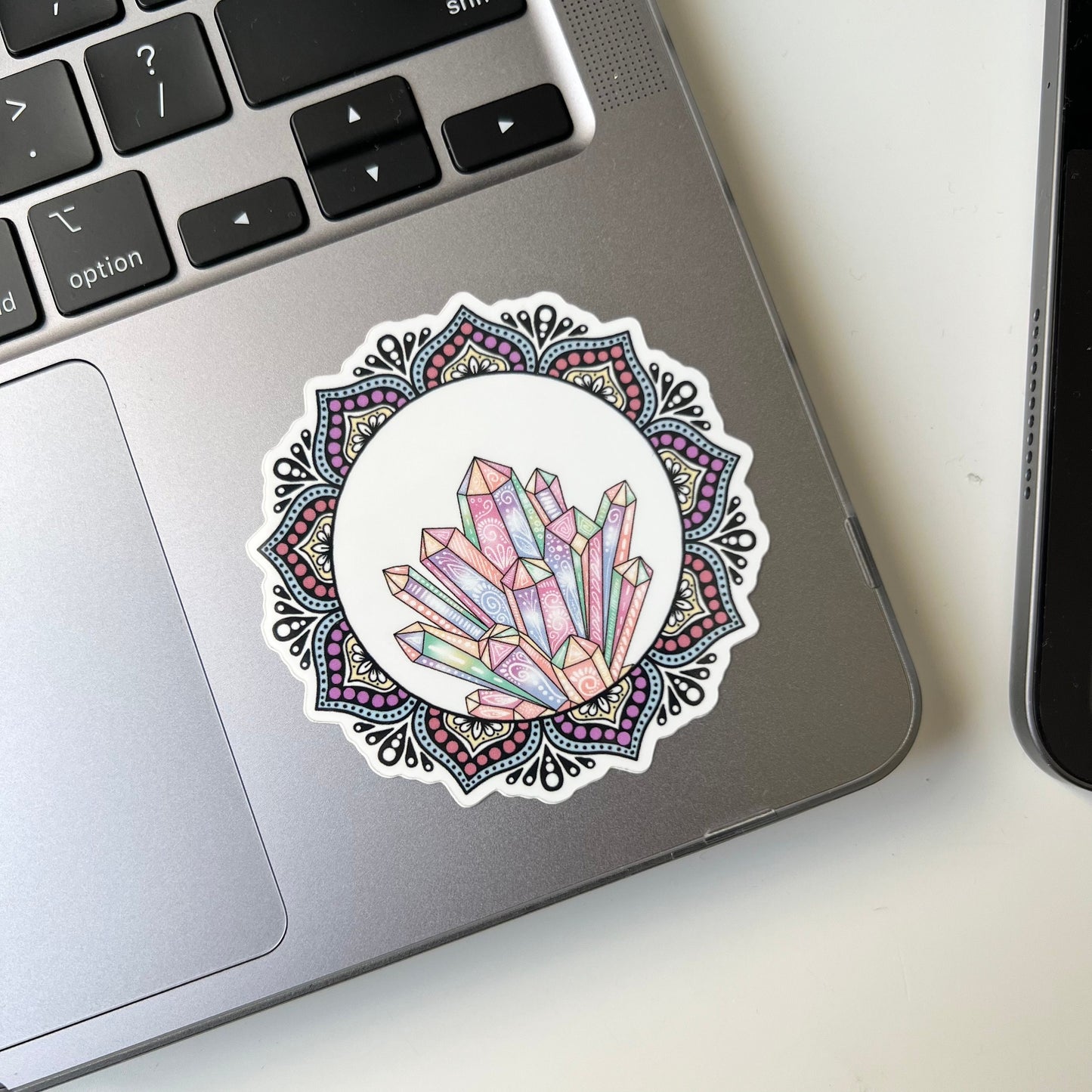Crystal mandala stickers
