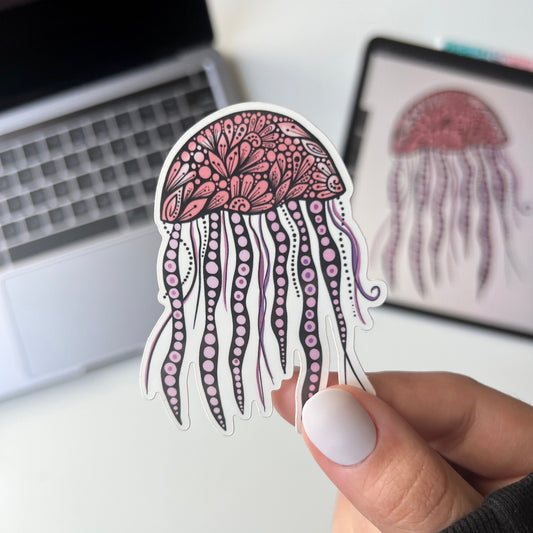 Zentangle Jellyfish sticker