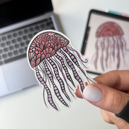 Zentangle Jellyfish sticker