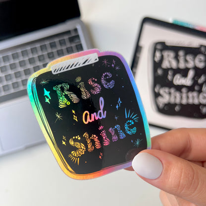 Rise and shine zentangle  sticker